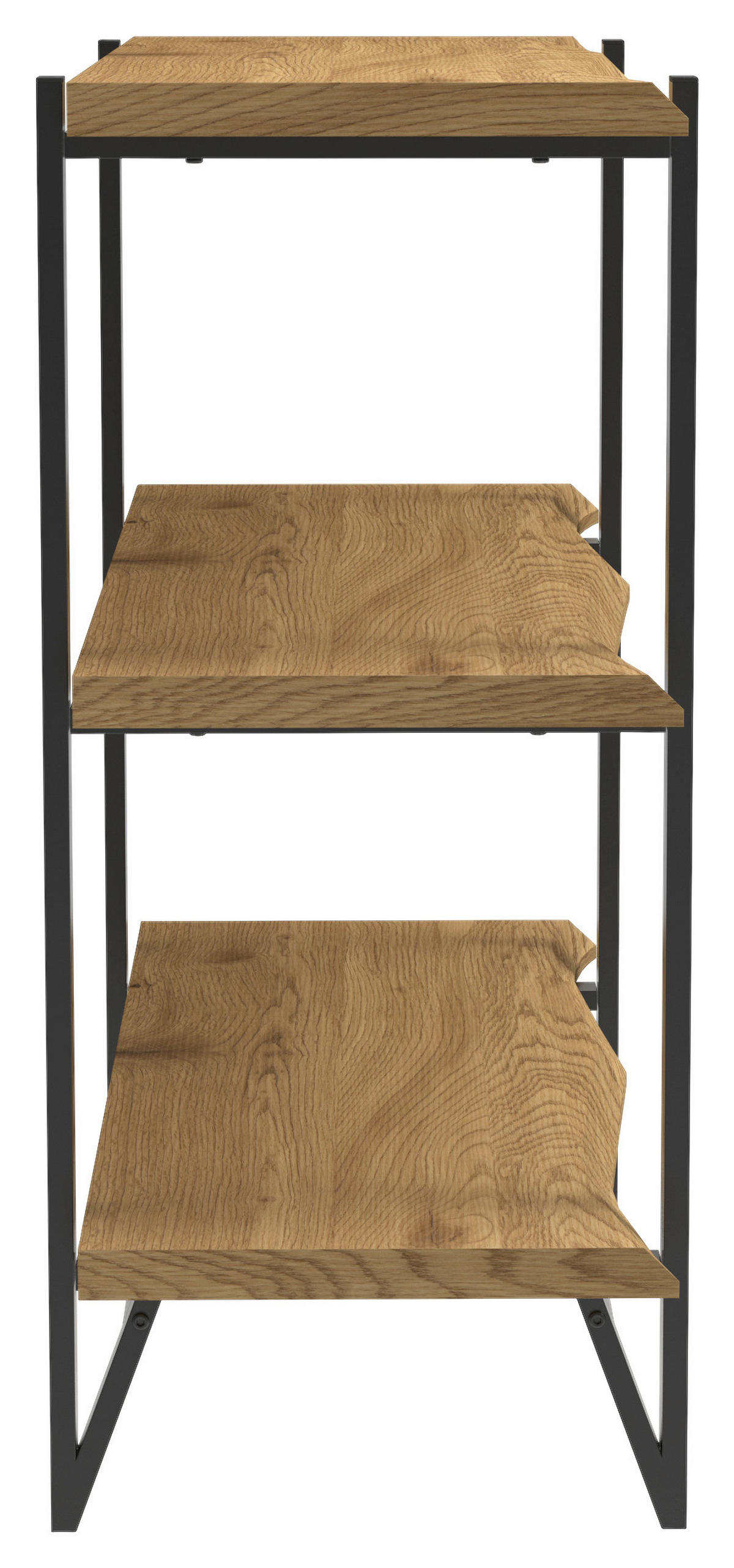 Regal Alicia Eiche Nachbildung schwarz B/H/T: ca. 90x85x38 cm Alicia - Eiche/schwarz (90,00/85,00/38,00cm)