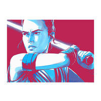 Komar Poster Star Wars Faces Rey Star Wars B/L: ca. 40x30 cm Star Wars Faces Rey - (40,00/30,00cm) - Komar