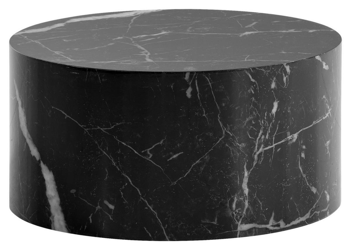 Couchtisch schwarz Marmor Optik B/H/T: ca. 60x30x60 cm Couchtisch - schwarz (60,00/30,00/60,00cm) - Wohnling