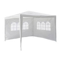 VCM Pavillon weiß Stahlrohr B/H/L: ca. 300x197x300 cm Pavillon_3x3m_2_Seitenteile - weiß (300,00/300,00/197,00cm) - VCM