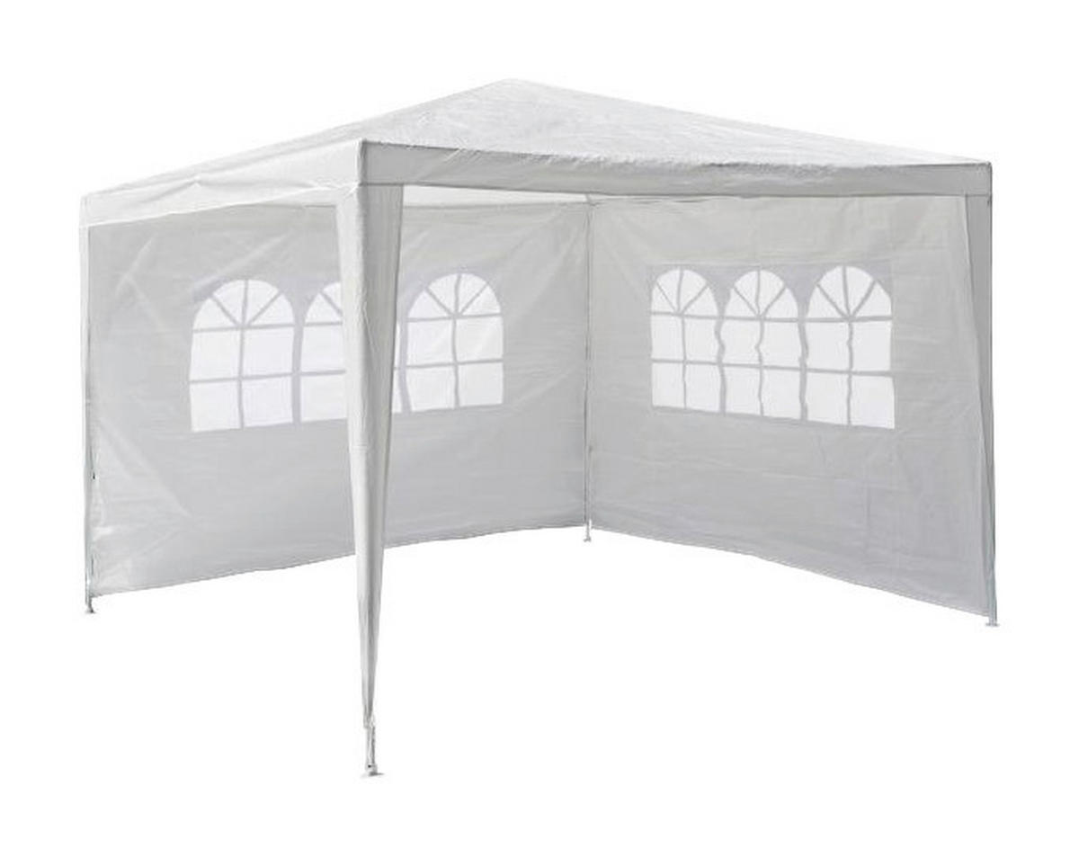 VCM Pavillon weiß Stahlrohr B/H/L: ca. 300x197x300 cm Pavillon_3x3m_2_Seitenteile - weiß (300,00/300,00/197,00cm) - VCM