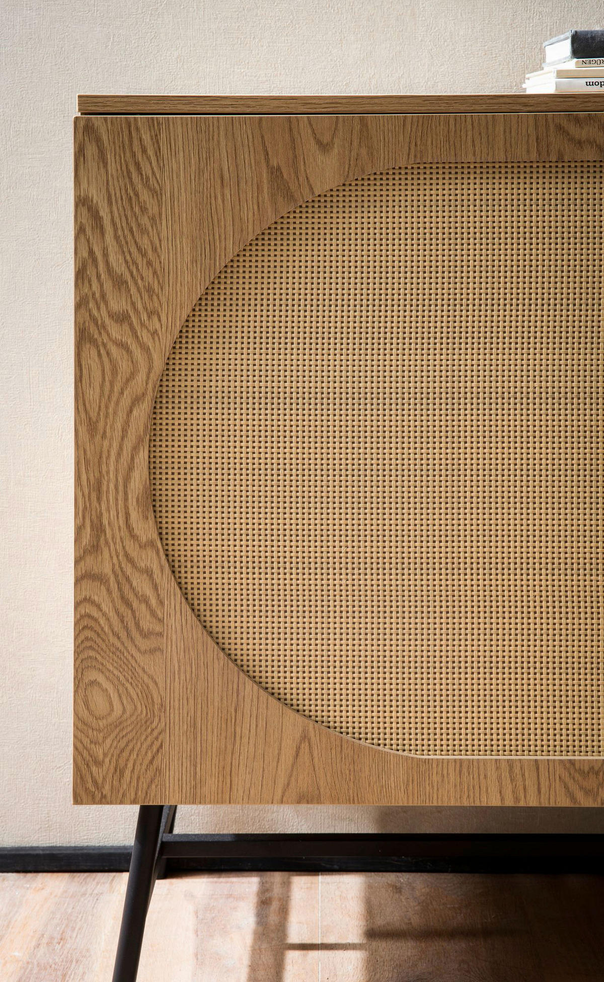Sideboard natur Eiche Optik B/H/T: ca. 140x80x40 cm Sideboard - natur (140,00/80,00/40,00cm) - Wohnling