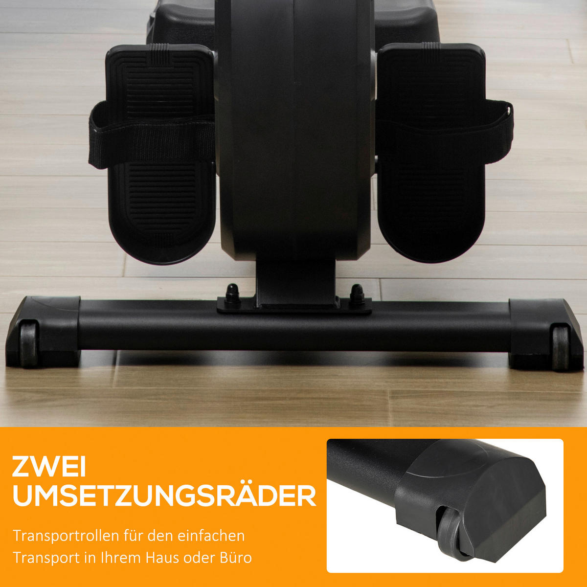 HOMCOM Rudergerät schwarz Stahl B/H/L: ca. 58x57x185 cm Rudergerät - schwarz/silber (185,00/58,00/57,00cm) - HOMCOM