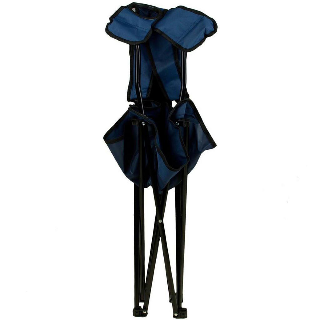 Thumbnail - VCM Campingstuhl-Set navy Polyester-Mischgewebe B/H/T: ca. 85x85x50 cm