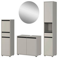 Badezimmer-Set 9931-186 steingrau B/H/T: ca. 156x190x34 cm 9931-186 - steingrau (156,00/190,00/34,00cm) - Germania