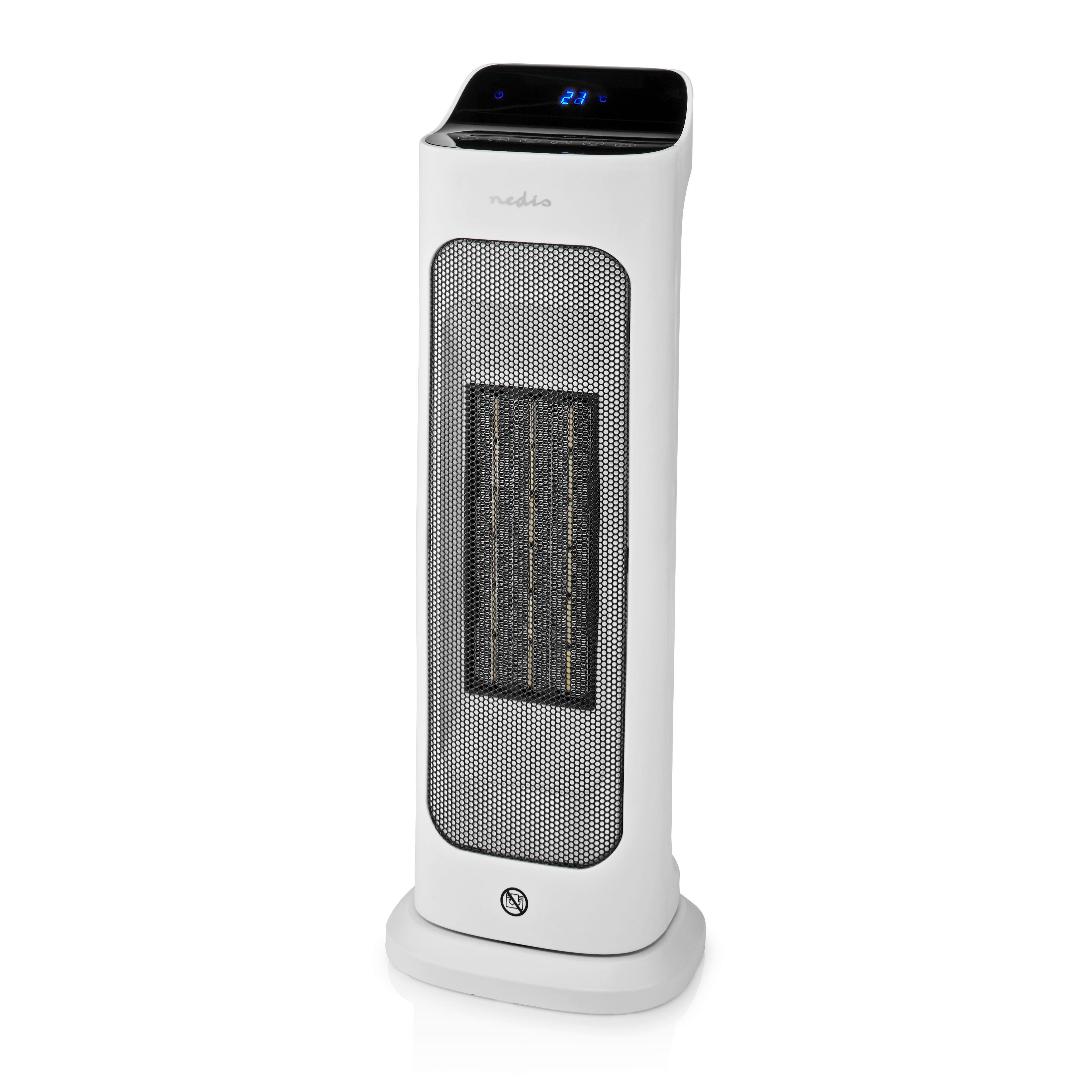 Nedis Heizlüfter weiß Kunststoff B/H/L: ca. 13,6x49,8x17,7 cm ca. 2000 W Keramik-PTC-Heizlüfter_SmartLife - weiß (17,70/13,60/49,80cm) - Nedis