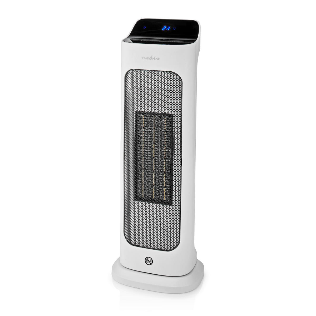 Nedis Heizlüfter weiß Kunststoff B/H/L: ca. 13,6x49,8x17,7 cm ca. 2000 W Keramik-PTC-Heizlüfter_SmartLife - weiß (17,70/13,60/49,80cm) - Nedis