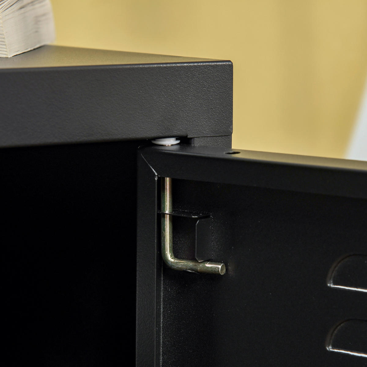 Nachtkonsole 831-429BK schwarz B/H/T: ca. 40x50x40 cm 831-429BK - schwarz (40,00/50,00/40,00cm) - HOMCOM