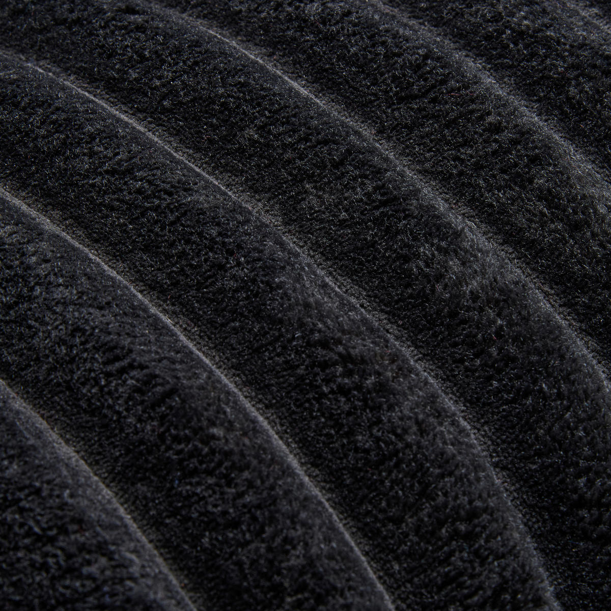 Dekokissen Luxus Flanell Luxus - schwarz (70,00/50,00cm) - POCOline