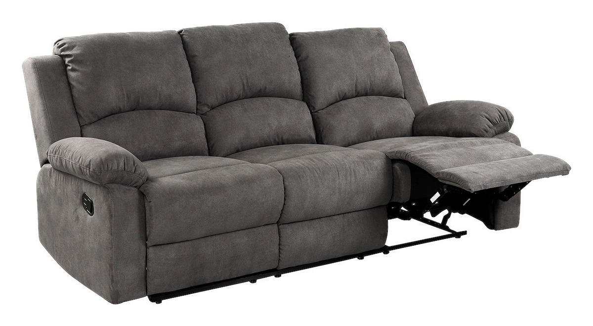 Sofa 3-2-1 anthrazit B/H/T: ca. 204x97x87 cm Dakota_3F-2F-1F_Sofa 3-2-1 - anthrazit (204,00/97,00/87,00cm)