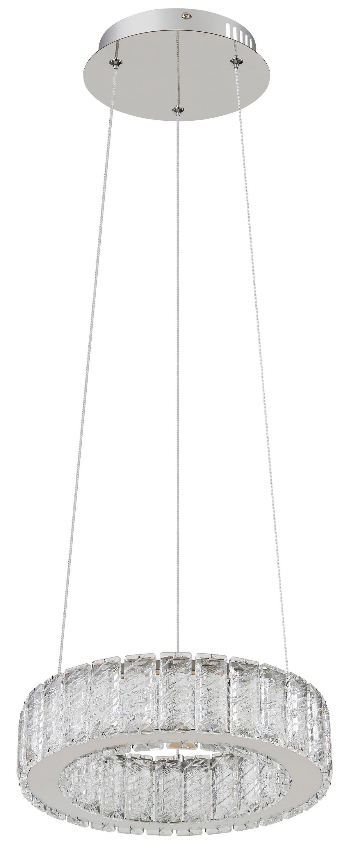 GLOBO Pendelleuchte Chrom Chrom Metall Acryl H/D: ca. 120x30 cm 1.0 Brennstellen 67162-30 - Chrom (30,00/120,00cm) - GLOBO