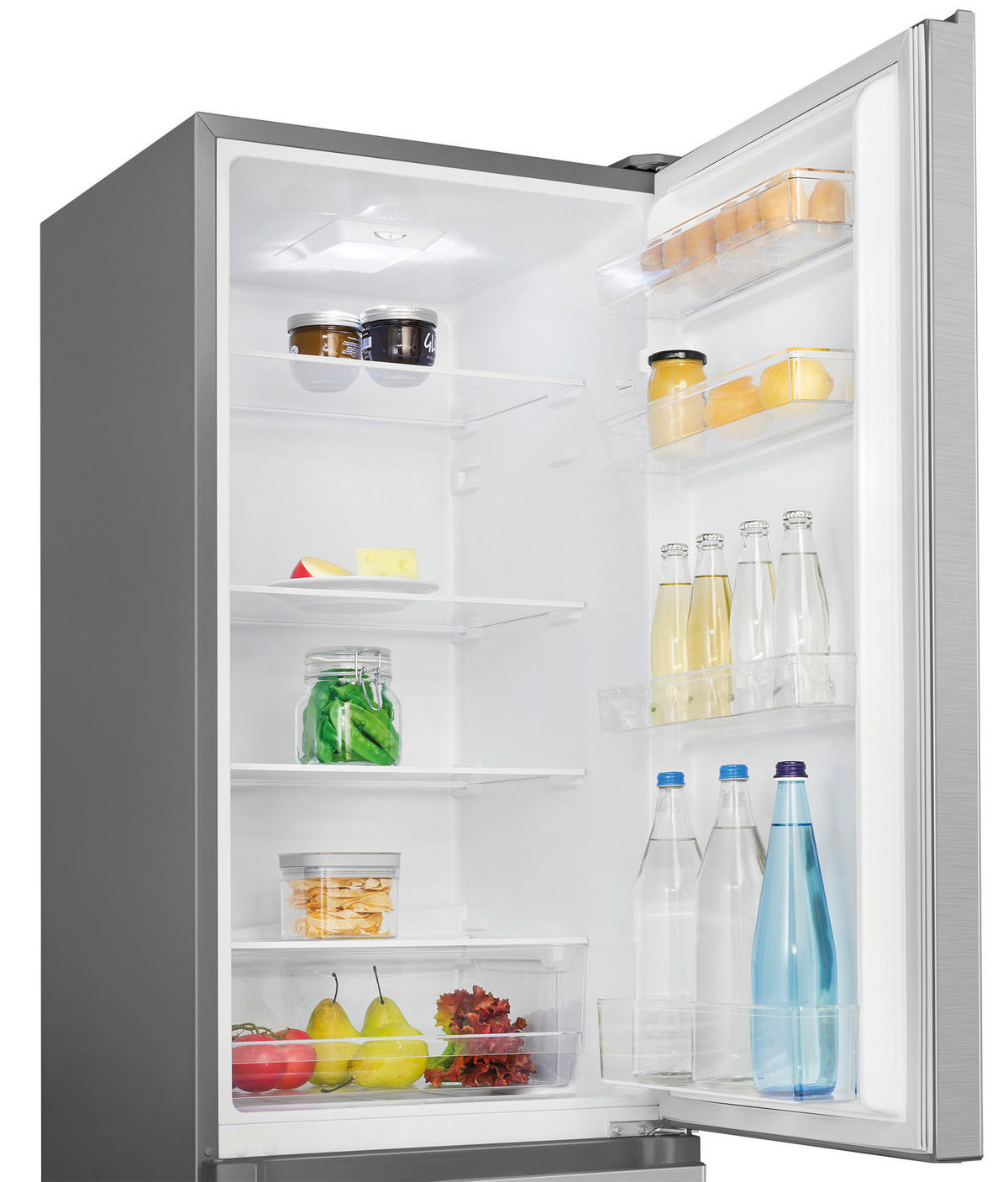 Bomann Kühl-/Gefrierkombination KG 7353 Inox B/H/T: ca. 55x180x56 cm Kühl-/Gefrierkombi KG 7353 773539 - Inox (55,00/180,00/56,00cm) - Bomann