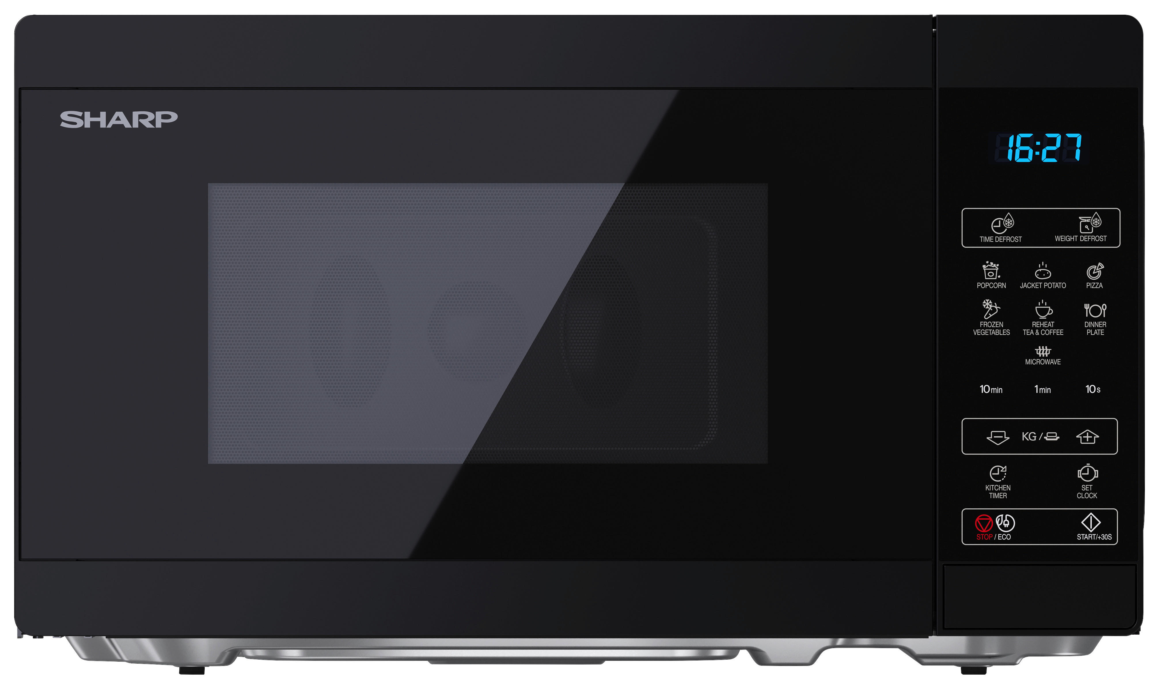 Sharp Mikrowelle YC-MS02E-B schwarz Kunststoff B/H/T: ca. 44x25,8x32,4 cm Mikrowelle YC-MS02E-B Sharp - schwarz (44,00/25,80/32,40cm) - Sharp