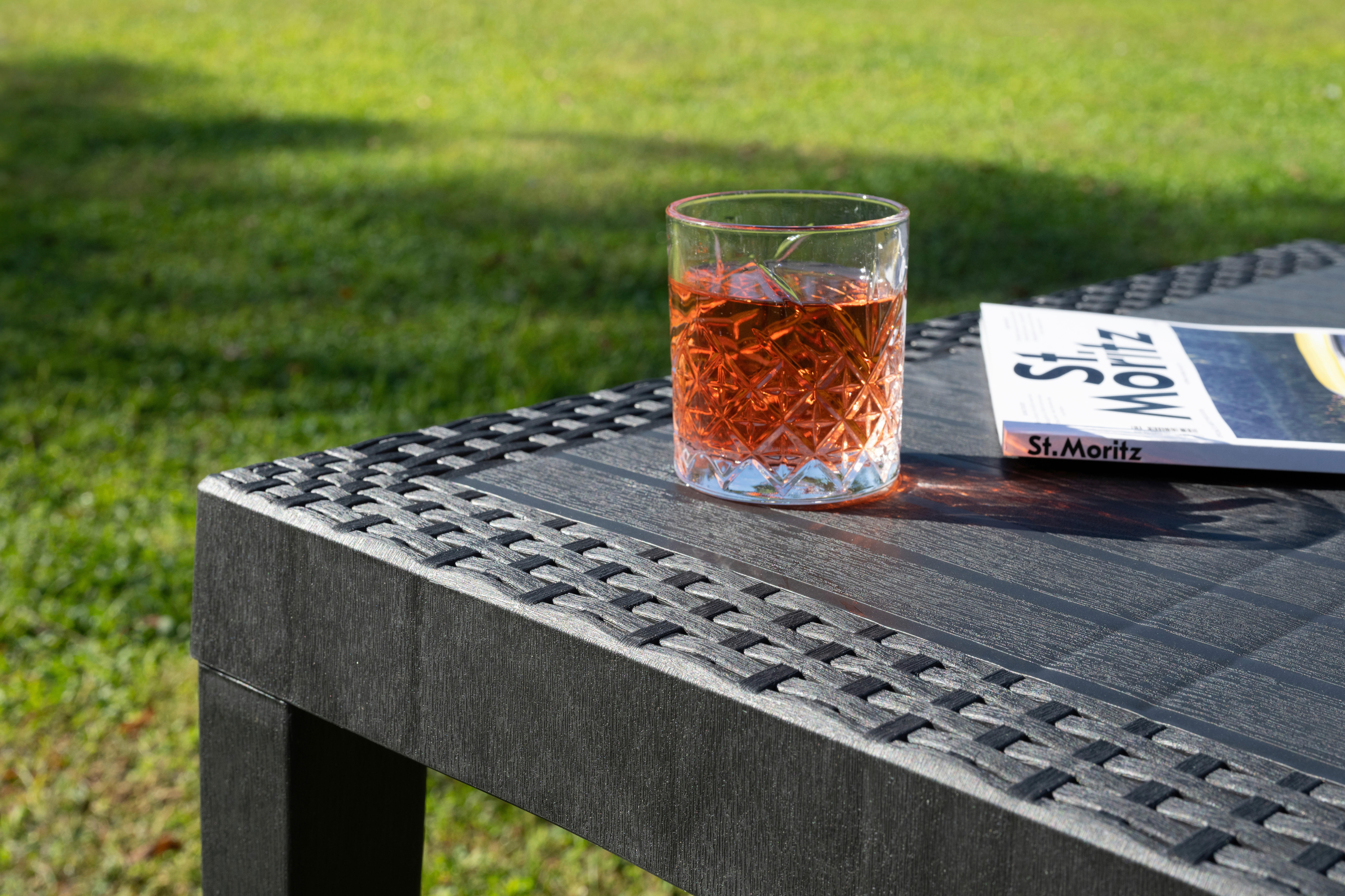 Thumbnail - ProGarden Tisch Queen anthrazit Kunststoff B/H/L: ca. 90x72x220 cm