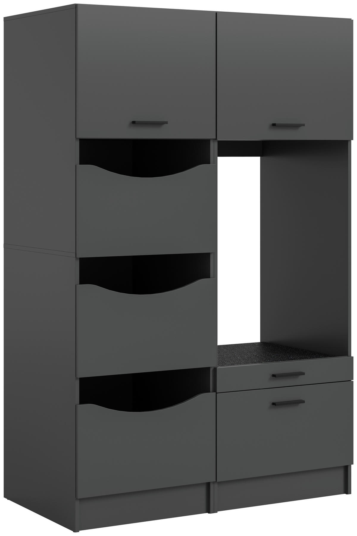 Waschmaschinenumbauschrank Free anthrazit B/H/T: ca. 126x195x68 cm Free - anthrazit (126,00/195,00/68,00cm) - xonox.home