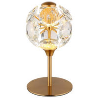 GLOBO Tischleuchte VIRINA - klar/gold (15,00/26,50cm) - GLOBO