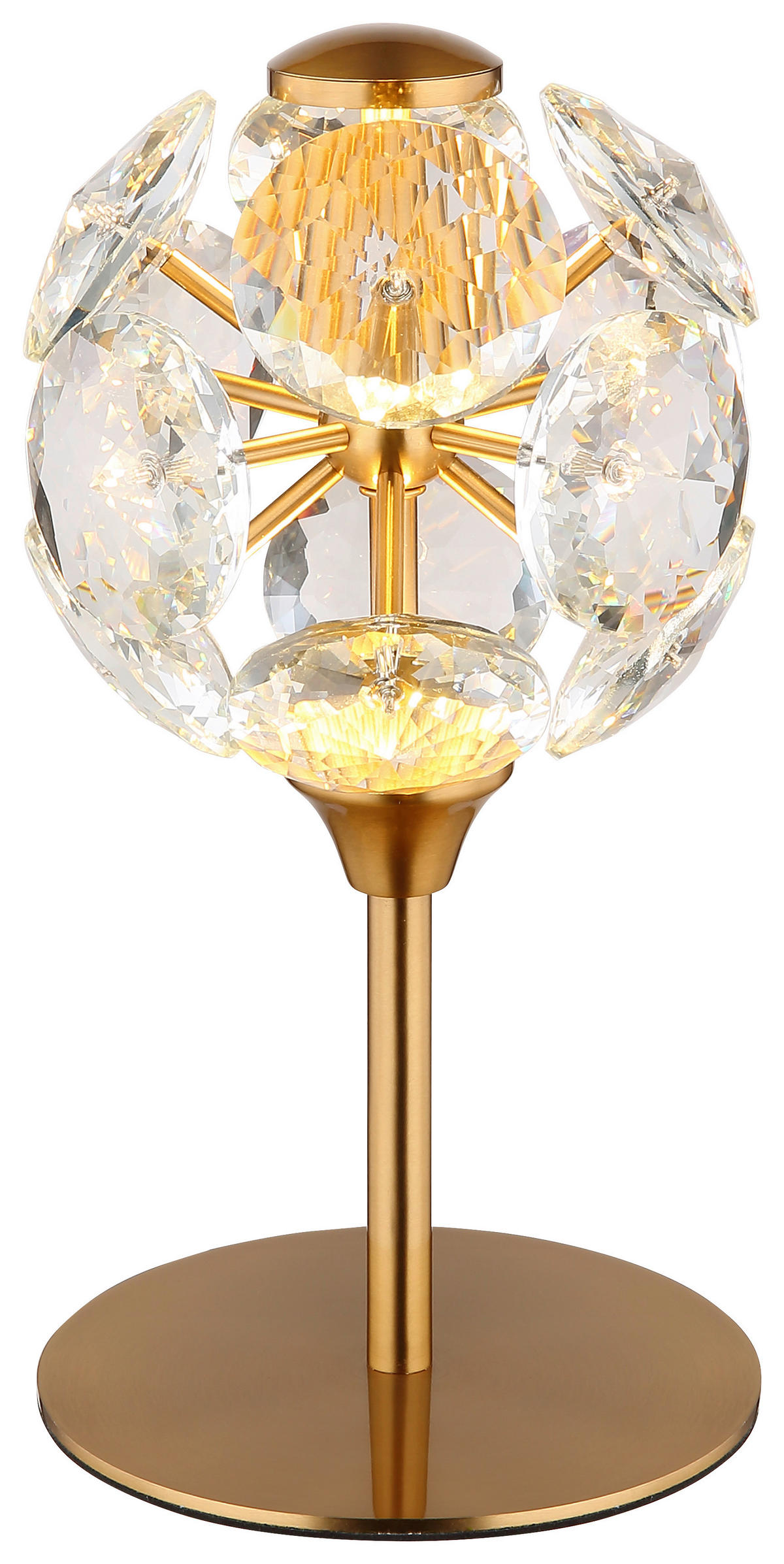 GLOBO Tischleuchte VIRINA - klar/gold (15,00/26,50cm) - GLOBO