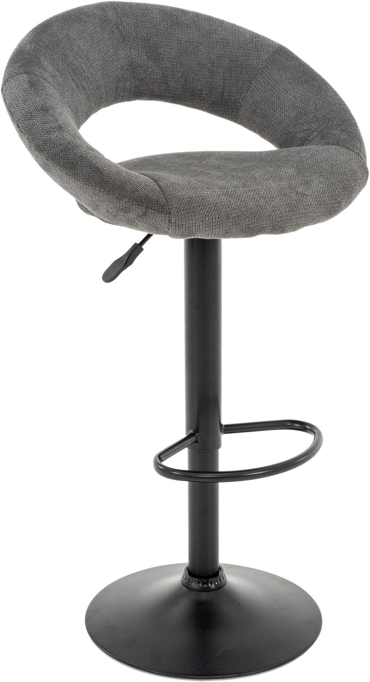 Barhocker FM-120-1 anthrazit Microfaser B/H/T: ca. 56x103x50 cm FM-120-1 - schwarz/anthrazit (56,00/103,00/50,00cm)