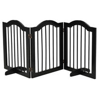 PawHut Hunde-Schutzgitter schwarz Polypropylen B/H/L: ca. 29,5x154,5x61 cm Hunde-Absperrgitter - schwarz (61,00/29,50/154,50cm) - PawHut