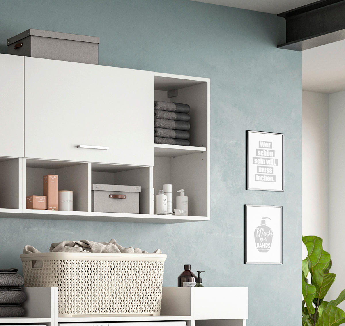 Hängeschrank Free weiß B/H/T: ca. 64x95x34 cm Free - weiß (64,00/95,00/34,00cm) - xonox.home