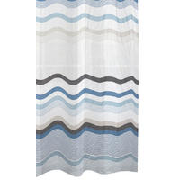 Duschvorhang Polyethylen (recycelt) B/L: ca. 180x200 cm Duschvorhang_Wave - (180,00/200,00cm) - Acus