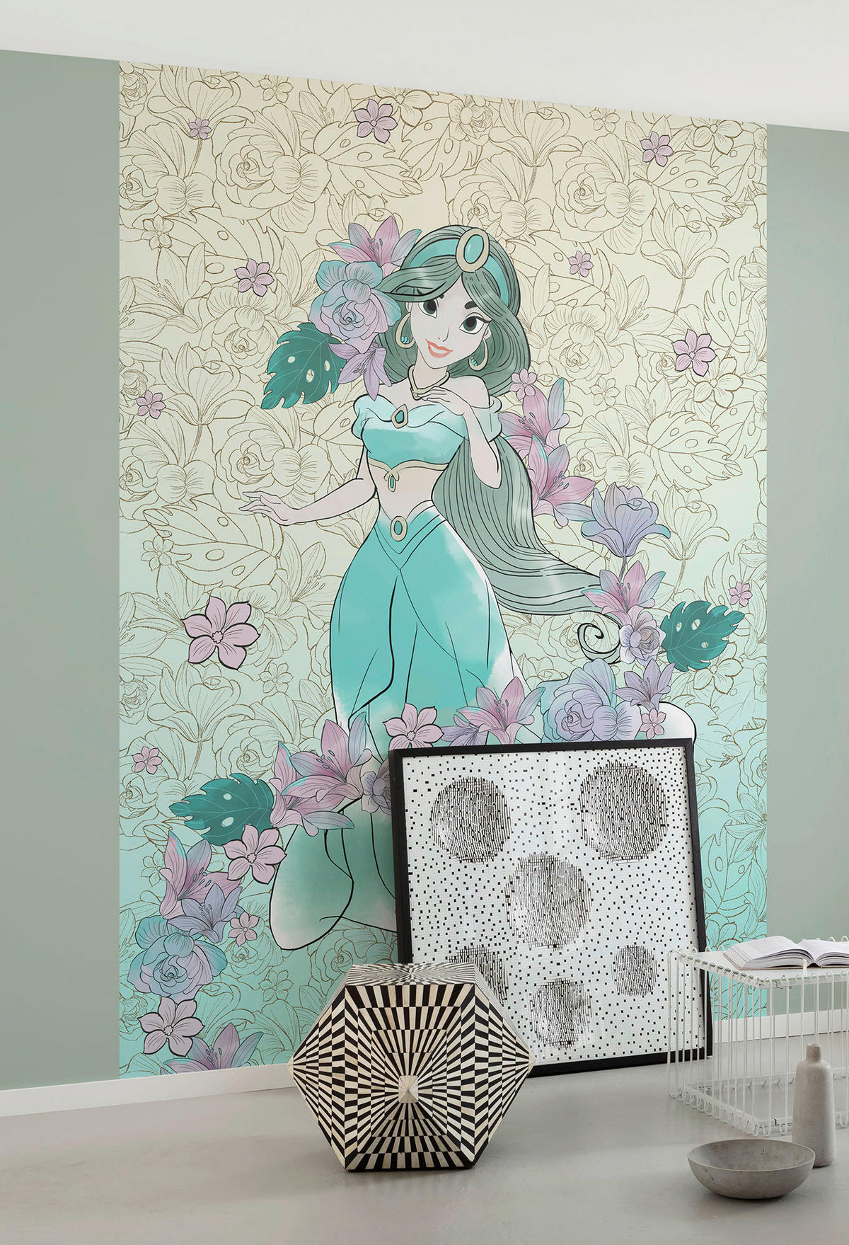 Komar Fototapete Jasmin Pale Flowers DX4-080 B/H: ca. 200x280 cm Jasmin Pale Flowers DX4-080 - (200,00/280,00cm) - Komar