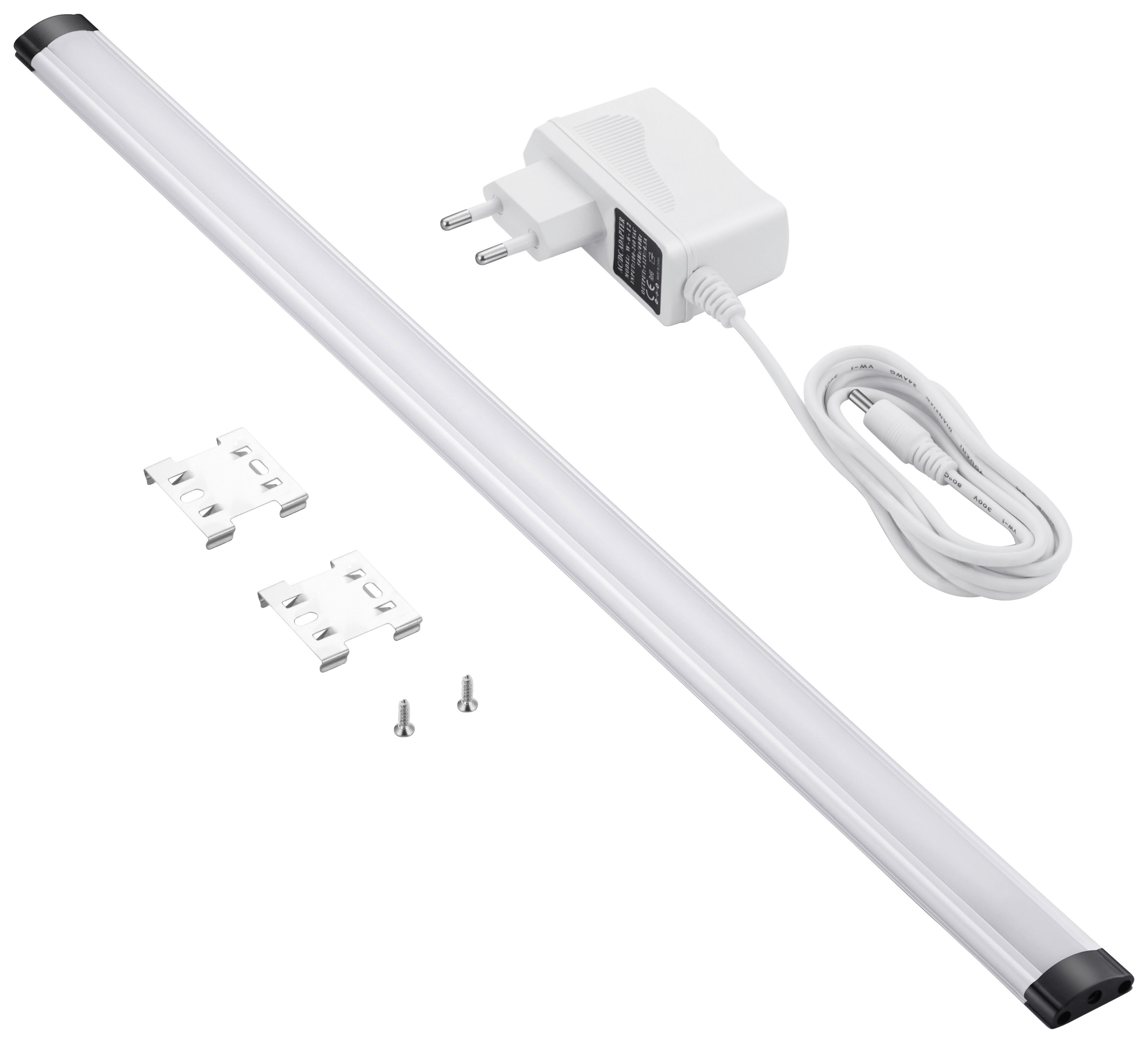 LED-Unterbauleiste 010 852 silber Kunststoff B/H/L: ca. 10x10x52 cm LED-Unterbauleiste - silber (52,00/10,00/10,00cm)