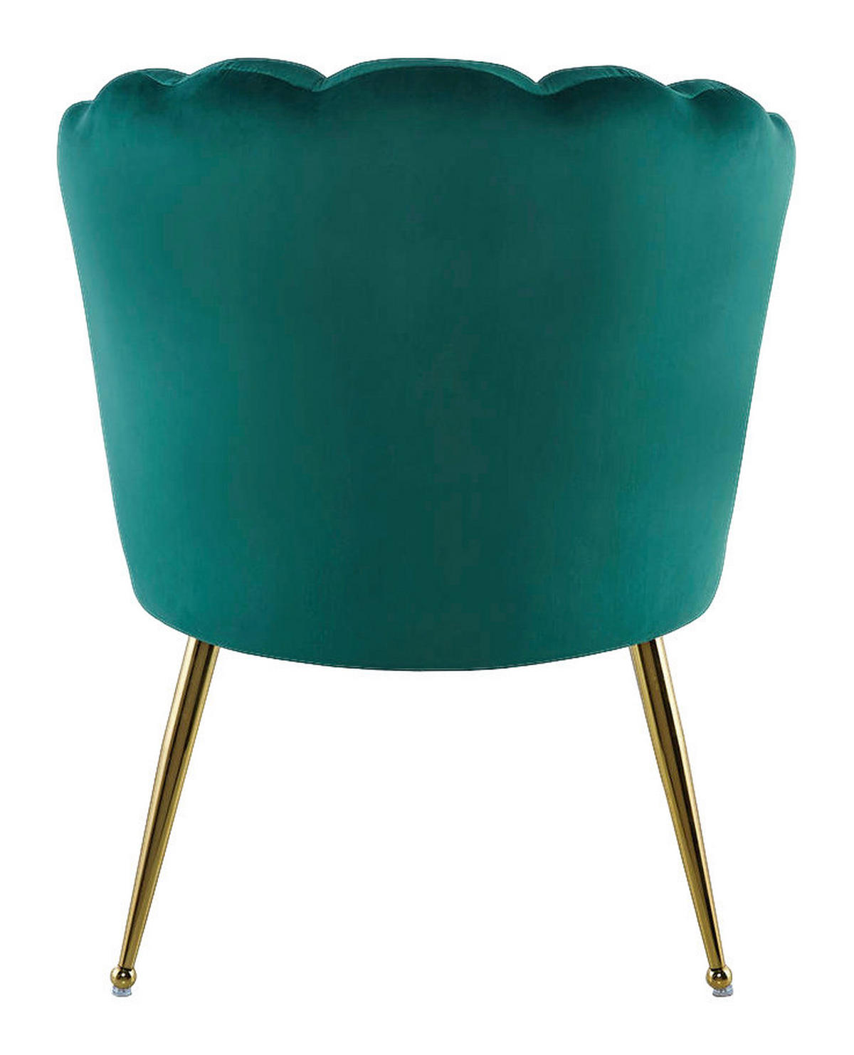 Stuhl Pippa 101 grün Microfaser B/H/T: ca. 67x87x70 cm Pippa 101 - gold/grün (67,00/87,00/70,00cm) - 360 Living