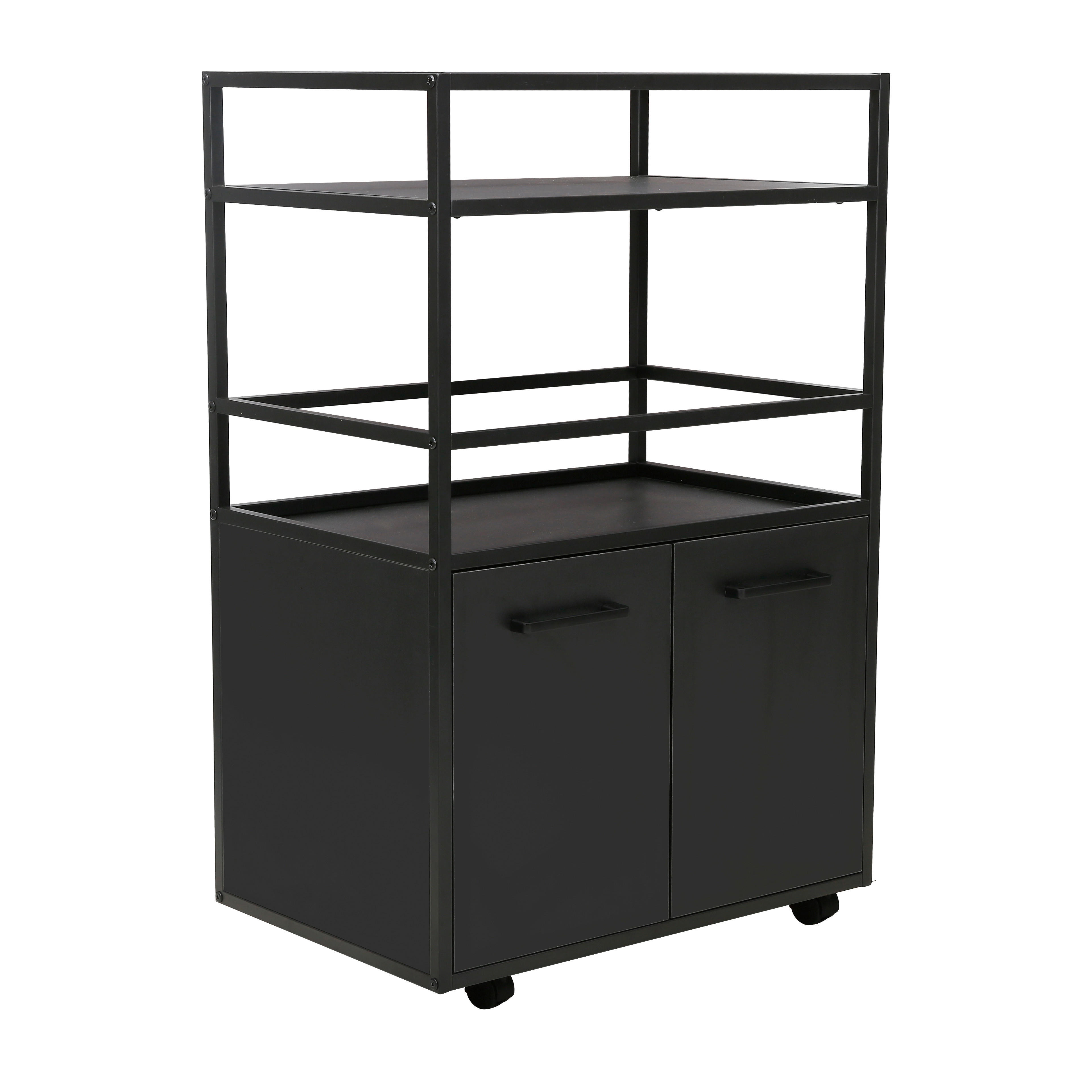 Barwagen Mosaik schwarz Metall B/H/T: ca. 60x94x40 cm Mosaik - schwarz (60,00/94,00/40,00cm)
