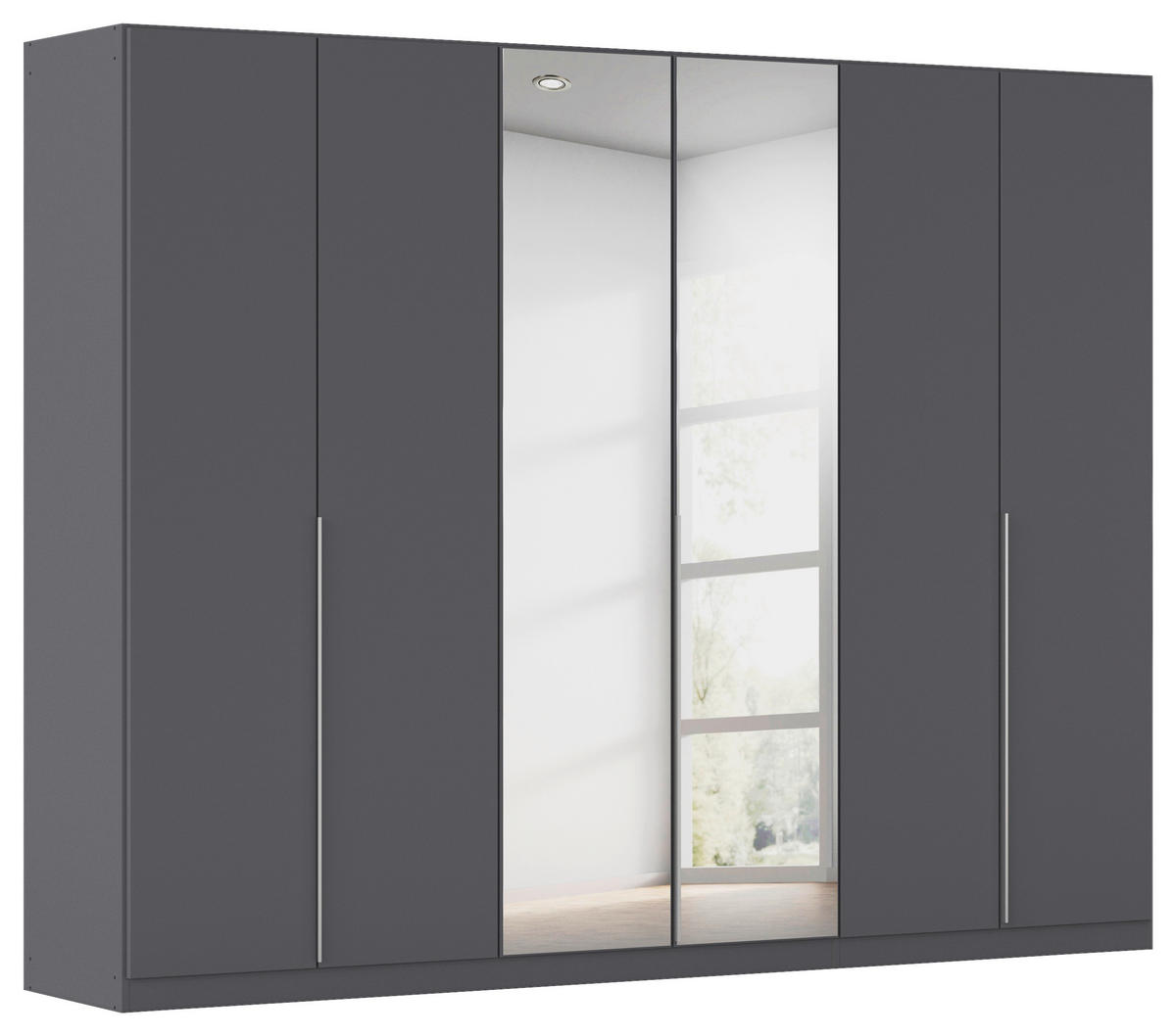Kleiderschrank Alabama grau B/H/T: ca. 271x210x54 cm Alabama - Alu/grau (271,00/210,00/54,00cm)