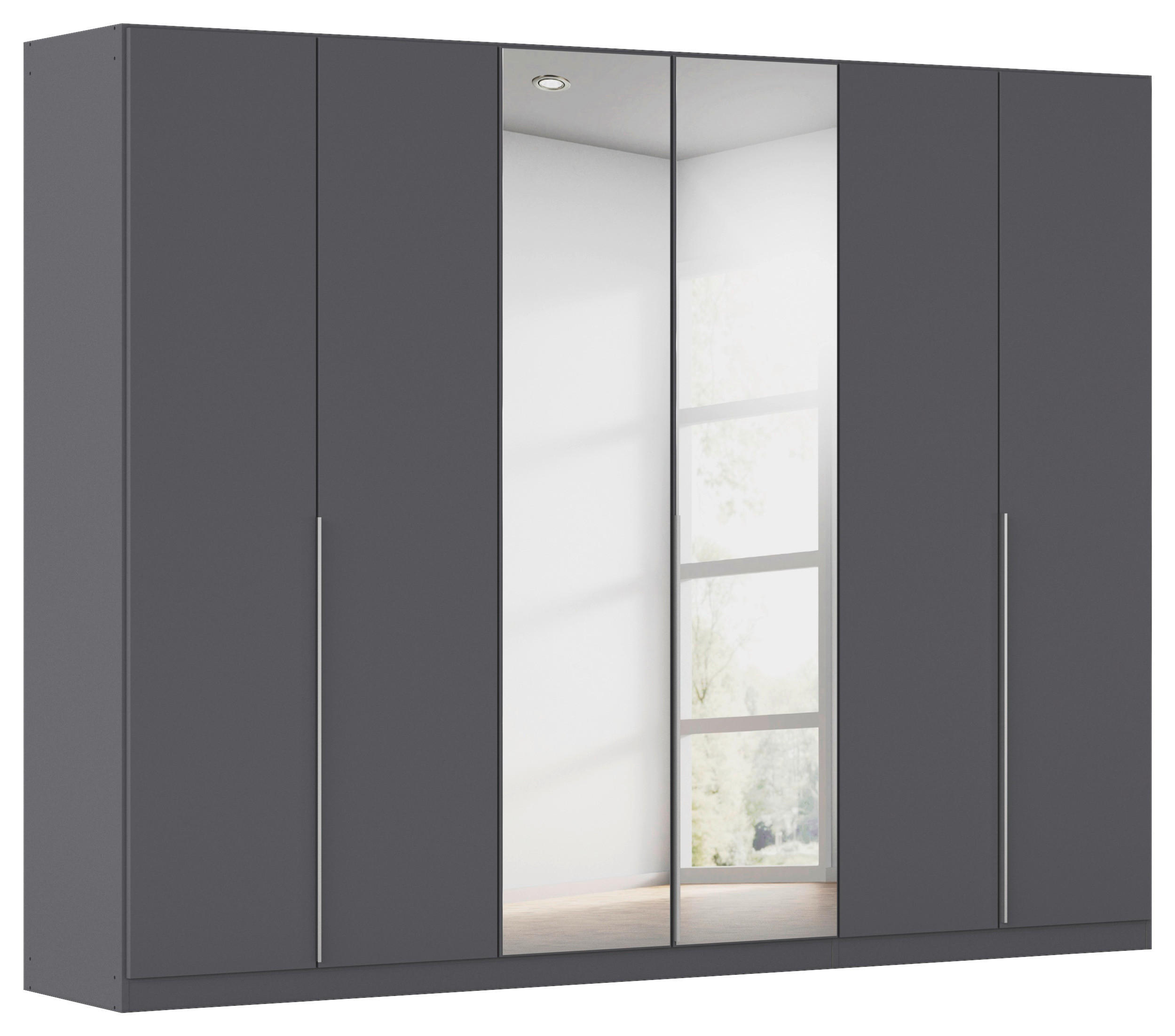 Thumbnail - Kleiderschrank Alabama grau B/H/T: ca. 271x210x54 cm