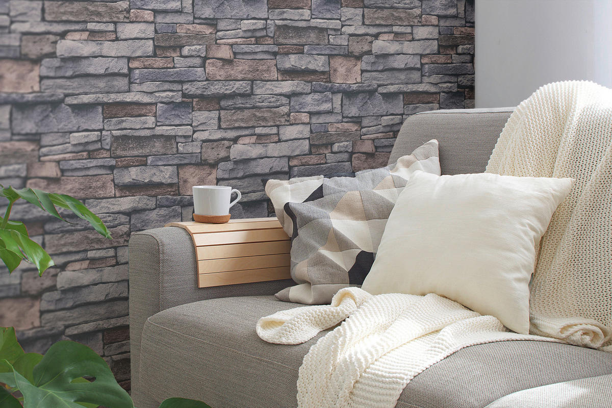 A.S.Creation Vliestapete beige braun B/H/D: ca. 53x1005x8,5 cm Vliestapete - beige/braun (8,50/1005,00cm) - A.S.Creation