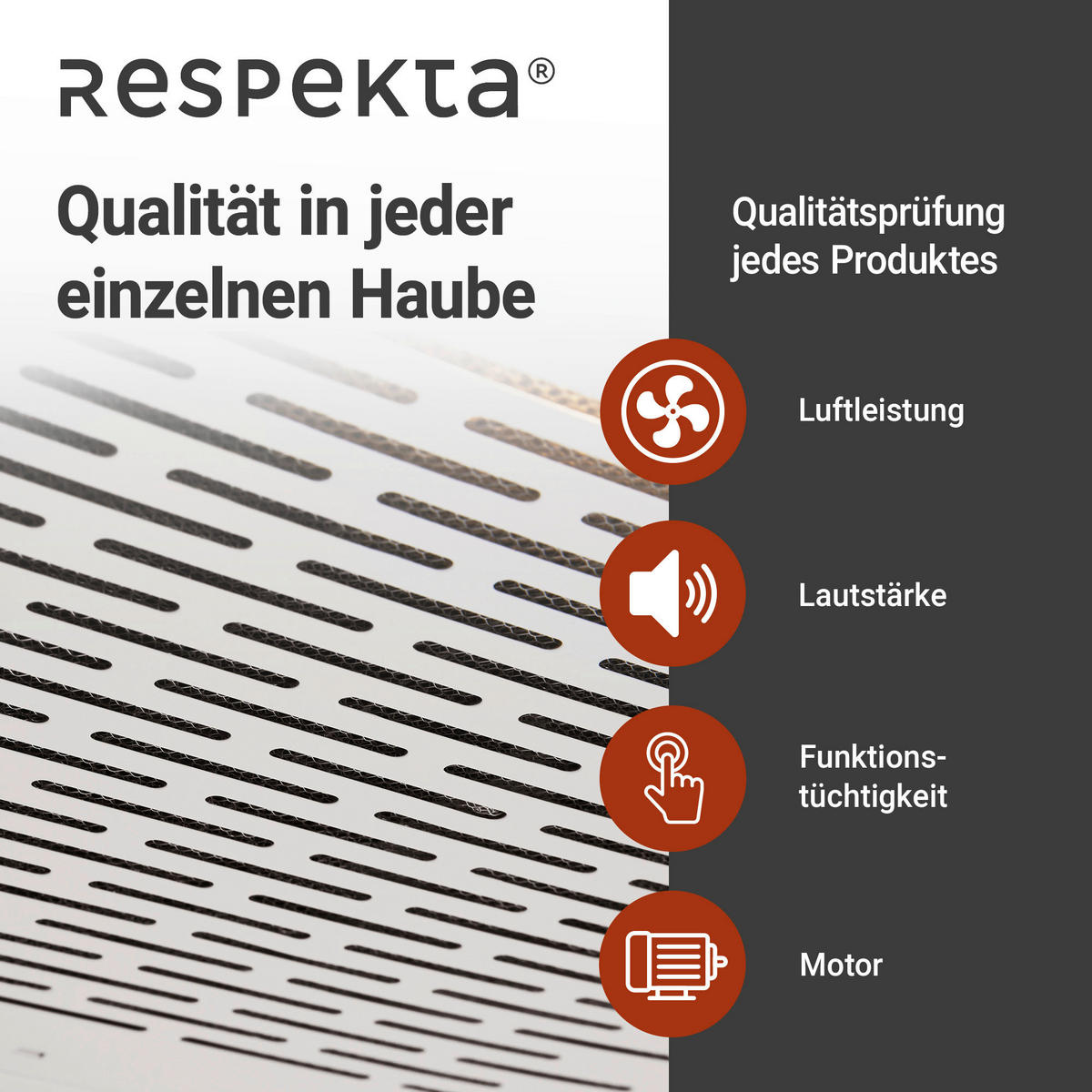 Respekta Dunstabzugshaube DH620WL weiß Edelstahl B/H/T: ca. 60x7,6x47 cm DH620WL - weiß (60,00/7,60/47,00cm) - Respekta