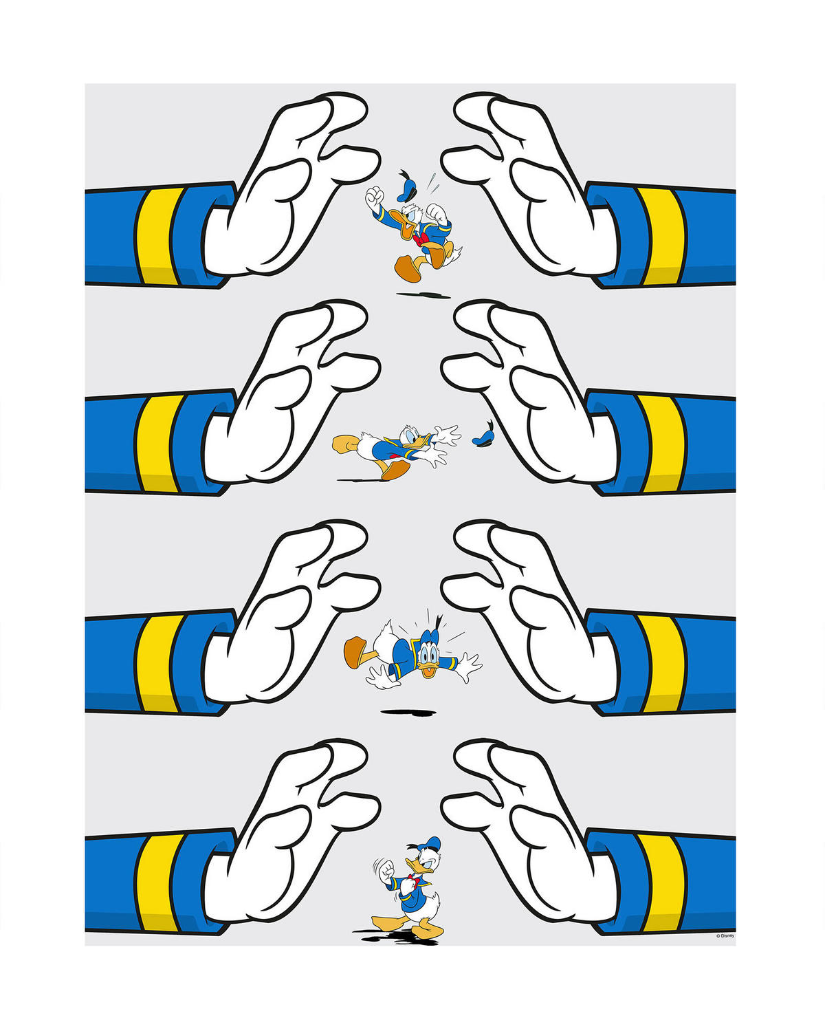 Komar Poster Donald Duck Hands Disney B/L: ca. 40x50 cm Donald Duck Hands - (40,00/50,00cm) - Komar