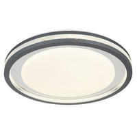 GLOBO LED-Deckenleuchte weiß Opal Acryl Metall H/D: ca. 6,7x47,8 cm TERPSA - weiß/Opal (47,80/6,70cm) - GLOBO