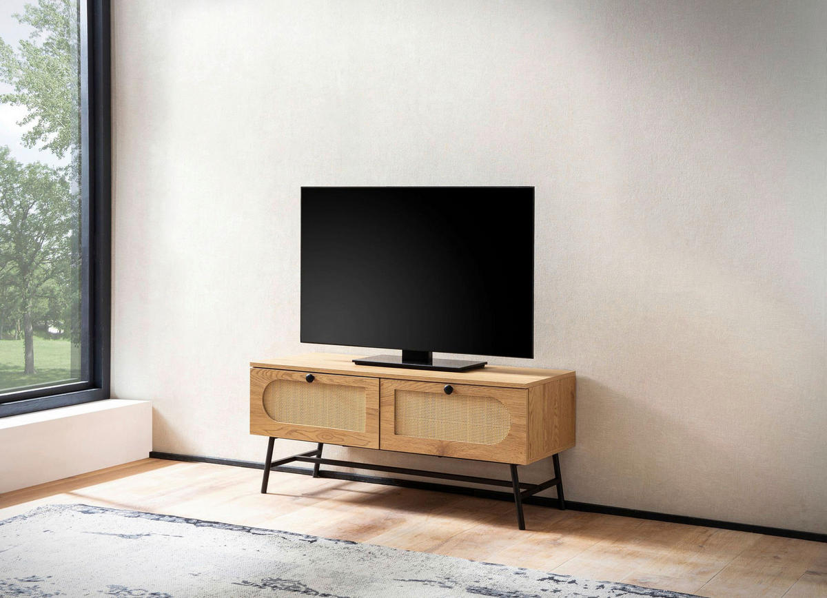 Lowboard Eiche Optik B/H/T: ca. 100x45x40 cm TV & Lowboard - Eiche (100,00/45,00/40,00cm) - Wohnling