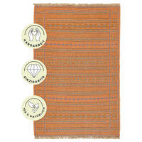 PersaTepp Teppich Kelim Kordi gelb B/L: ca. 77x117 cm Kelim Kordi - gelb (77,00/117,00cm) - PersaTepp