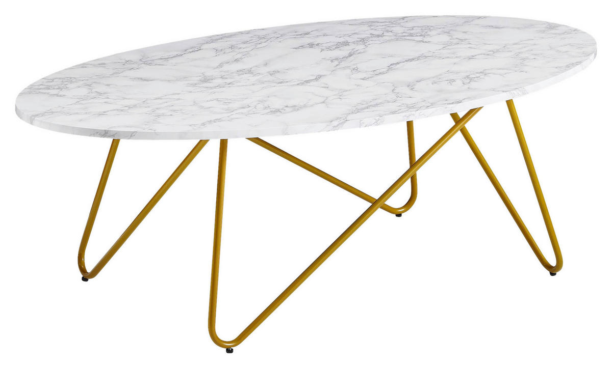Couchtisch weiß B/H/T: ca. 120x40x60 cm Couchtisch - weiß (120,00/40,00/60,00cm) - Wohnling