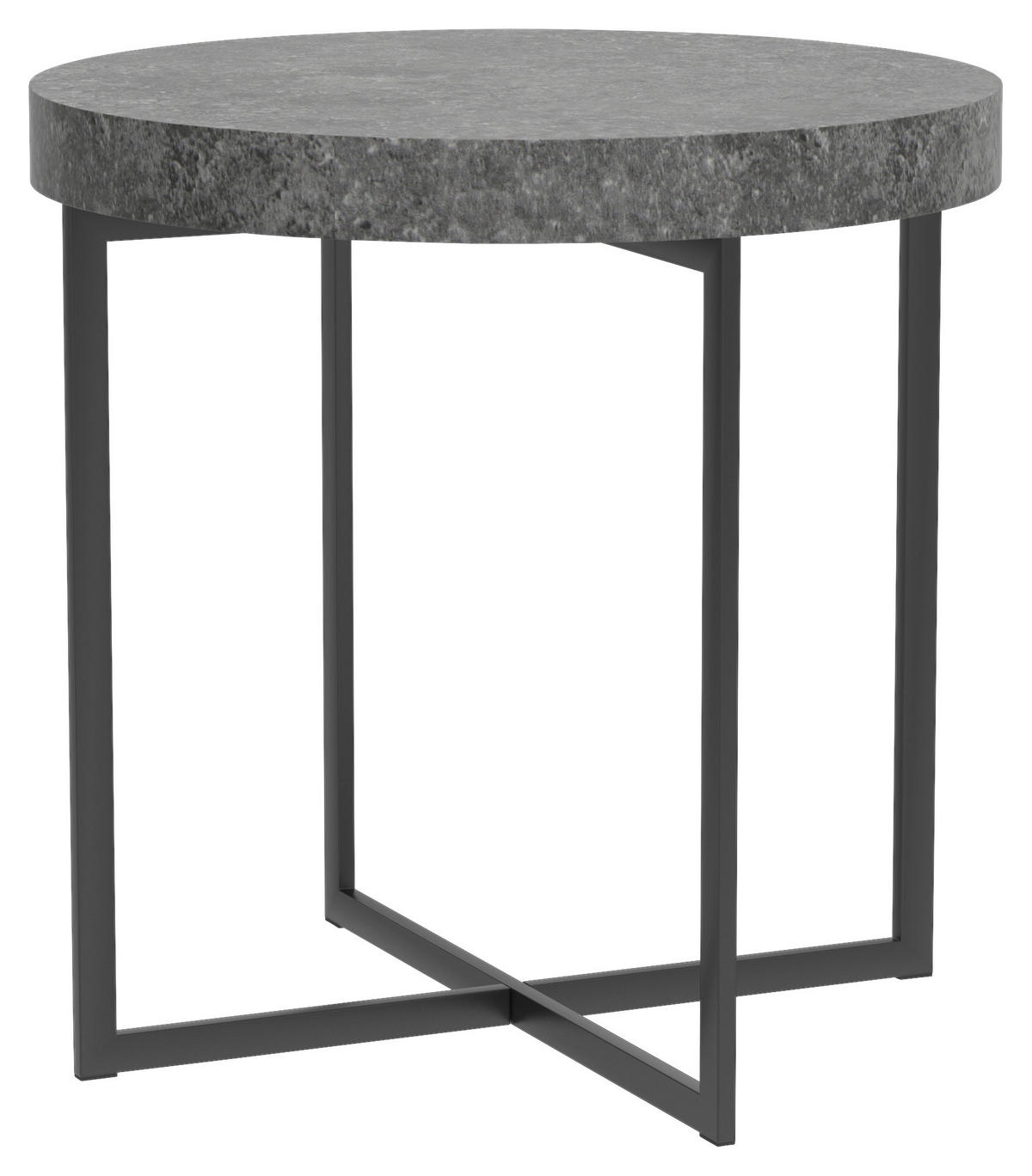 Beistelltisch Celina Beton Optik schwarz B/H/T: ca. 50x50x50 cm Celina - Beton/schwarz (50,00/50,00/50,00cm)