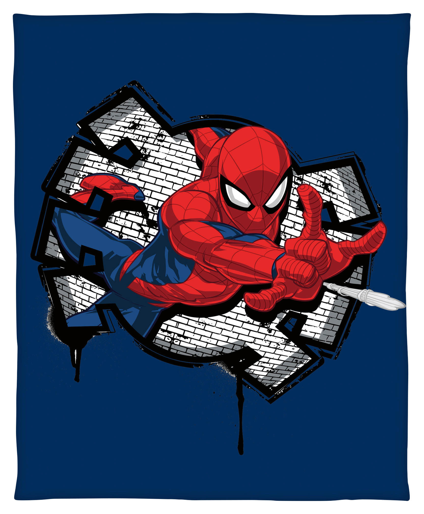 Wohndecke Spiderman Multi Polyester B/L: ca. 130x170 cm günstig online kaufen