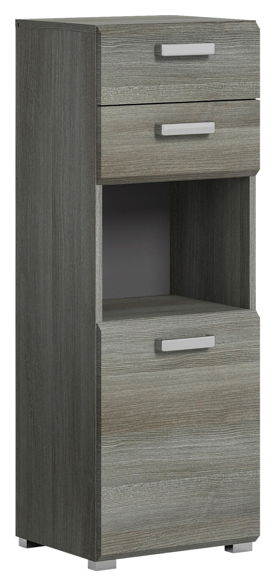 xonox.home Hochschrank in Rauchsilber - 40x109x33cm (BxHxT) günstig online kaufen