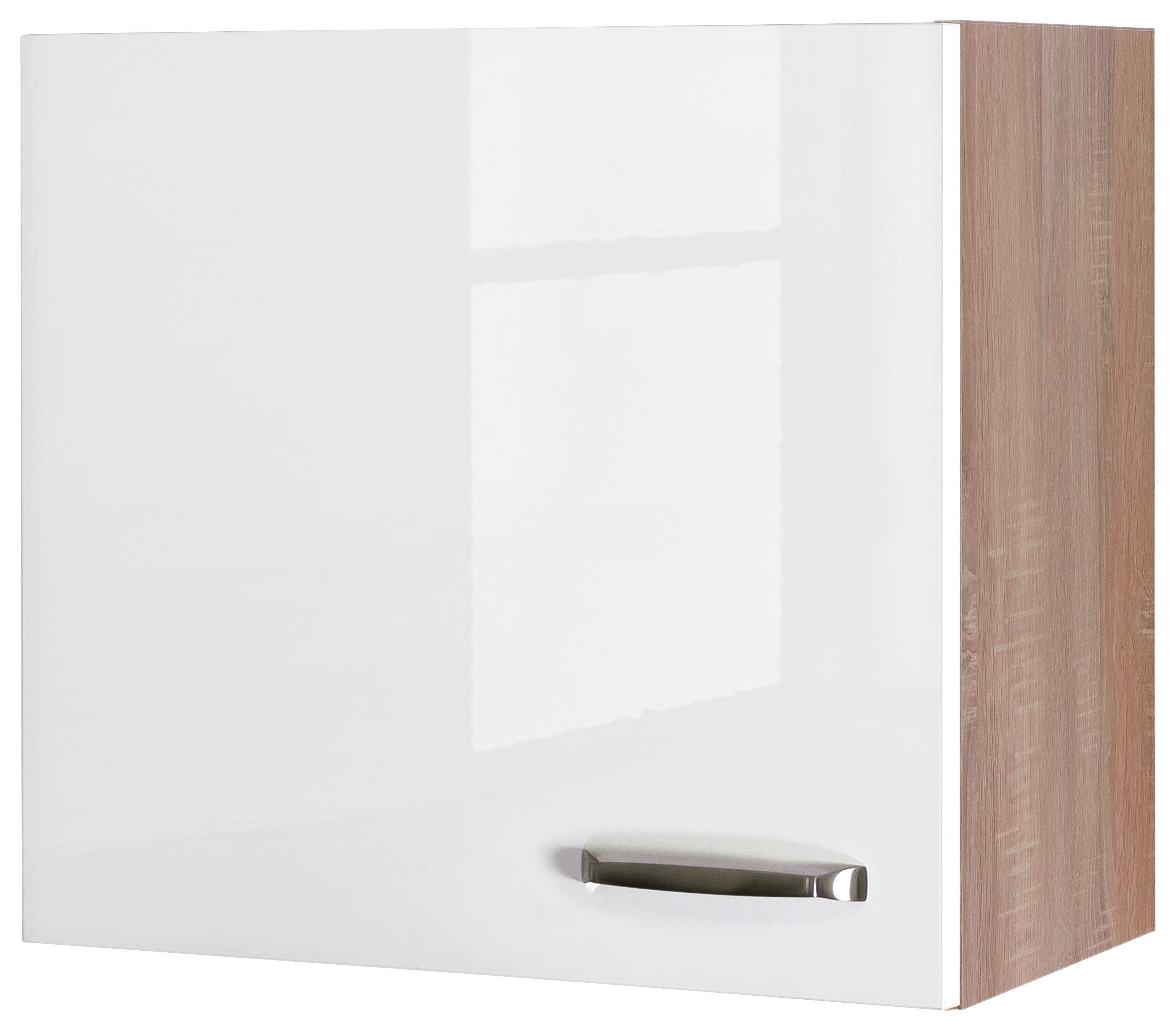 Hängeschrank Valero weiß Hochglanz B/H/T: ca. 60x54,8x32 cm Valero - Eiche/weiß (60,00/54,80/32,00cm) - Flex-Well
