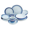 CreaTable Kombiservice Allround - COAST LINE blau Porzellan 10 tlg. Allround - COAST LINE - blau/weiß - CreaTable