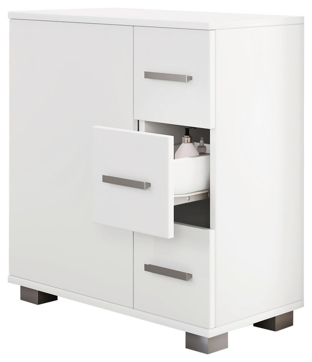 Midischrank Zalo weiß B/H/T: ca. 60x65x30 cm Zalo - weiß (60,00/65,00/30,00cm) - VCM Möbel