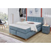 Boxspringbett  aqua Feinstruktur Liegefläche B/L: ca. 140x200 cm Nicola_Boxspringbett - aqua (155,00/104,00/224,00cm)
