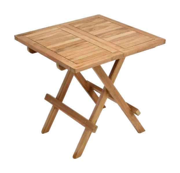 VCM Balkontisch braun Teakholz B/H/T: ca. 50x58x7 cm Balkontisch - braun (50,00/58,00/7,00cm) - VCM