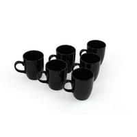 HermiaConcept Kaffeebecher 6-tlg. schwarz Keramik 6 tlg. 6-tlg. - schwarz (7,90/7,90/9,50cm) - HermiaConcept