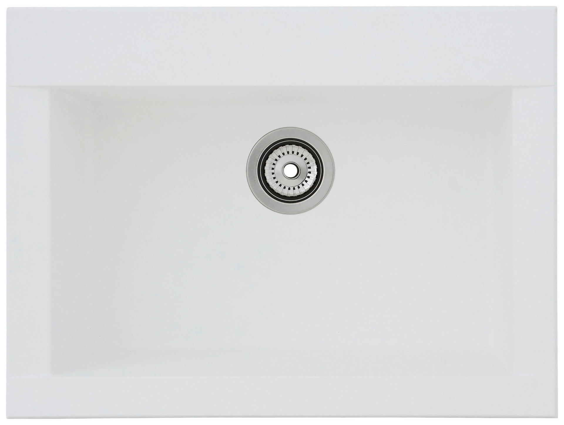 Respekta Einbauspüle Ohio 66 x 50 W weiß Mineralite B/H/T: ca. 66x21x50 cm Ohio 66 x 50 W - weiß (66,00/21,00/50,00cm) - Respekta