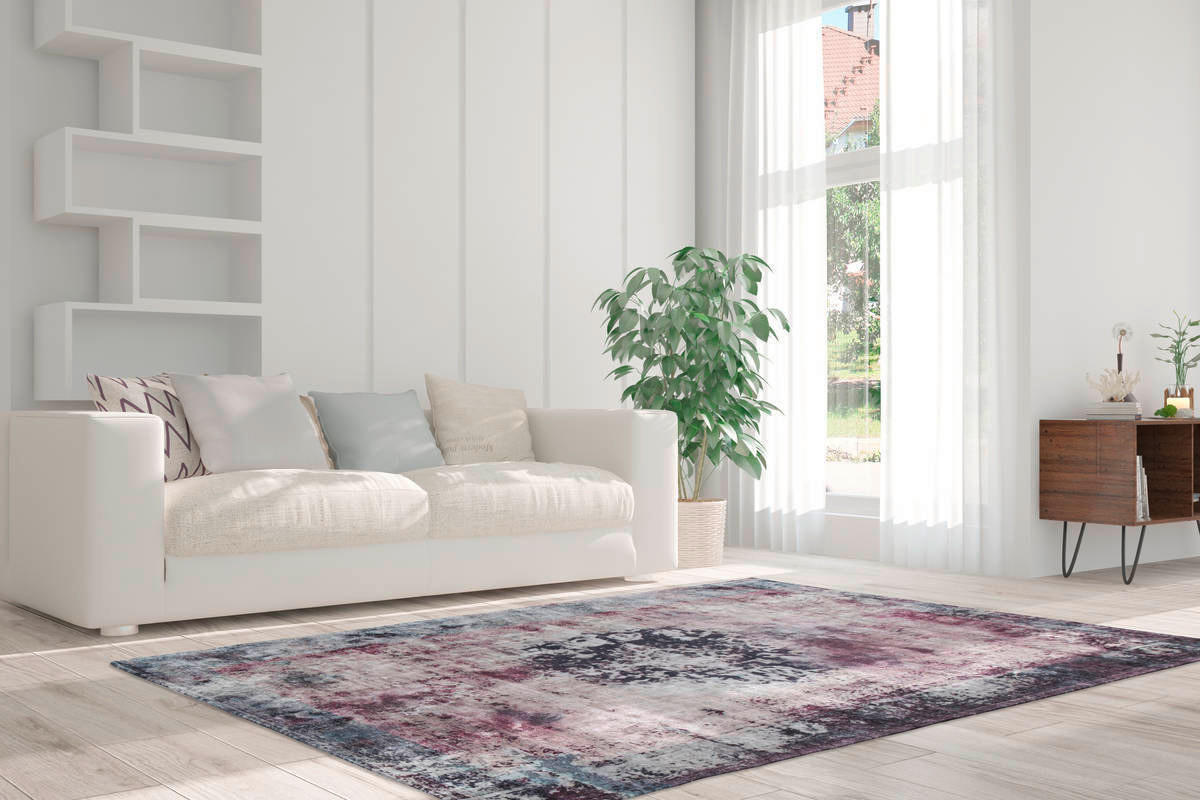 360Living Teppich Vintage anthrazit B/L: ca. 140x200 cm Vintage - anthrazit (140,00/200,00cm) - 360Living