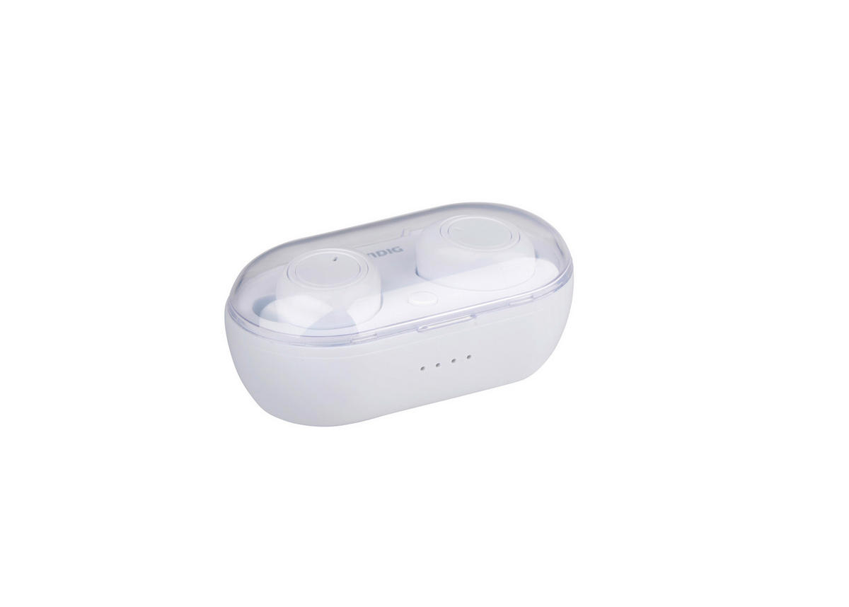 Grundig Bluetooth-Kopfhörer weiß schwarz B/H/L: ca. 3,5x7x2,8 cm Bluetooth-Kopfhörer_TWS_2ass - weiß/schwarz (2,80/3,50/7,00cm) - Grundig